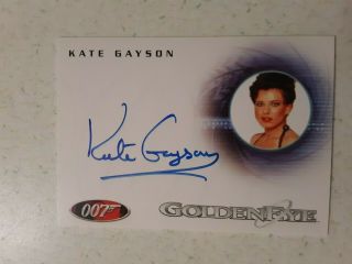 2008 James Bond In Motion Kate Gayson As Casino Girl Autograph Card A87