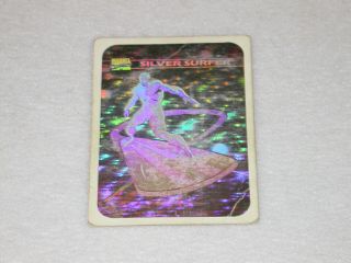 1990 Marvel Comics Hologram Card Mh3 Silver Surfer Rough