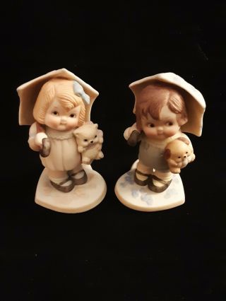 Dolly Dingle " Showers Of Blessings " Figurine & " Let Love Reign "