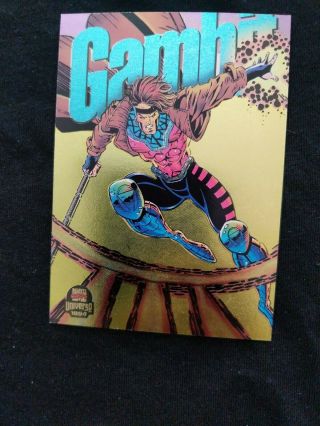 1994 Marvel Universe Trading Card - Limited Ed.  Power Blast - 4 Of 9 Gambit