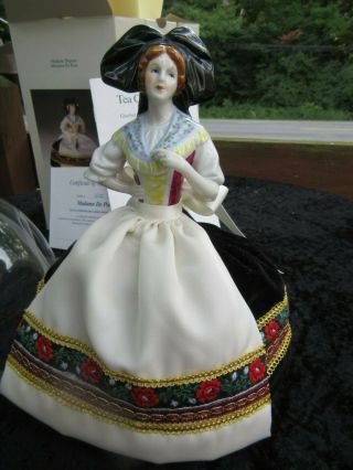 Madame Depont Goebel Germany Tea Cozy Pincushion Porcelain Half Doll - co 2