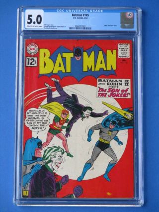 Batman 145 - Cgc 5.  0 - Classic Joker Cover