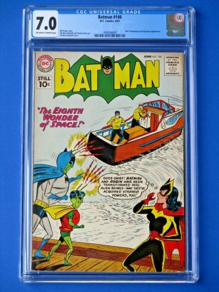 Batman 140 (1961) - Cgc 7.  0 - Joker,  Batwoman,  Superman Appearances