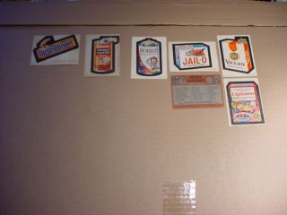 Wacky Packages Sticker Cards: 2 Topps 1973 & 5 Opc 1974