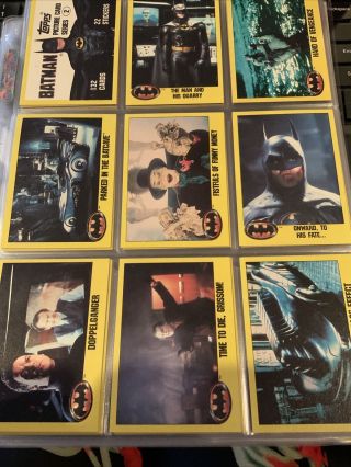 Batman The Movie Trading Cards 1989 Topps Series 2 & Stickers Complete Set