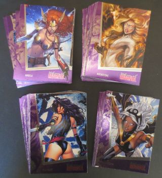 2013 Women Of Marvel Series 2 Complete Comic Trading Card Set,  X Men