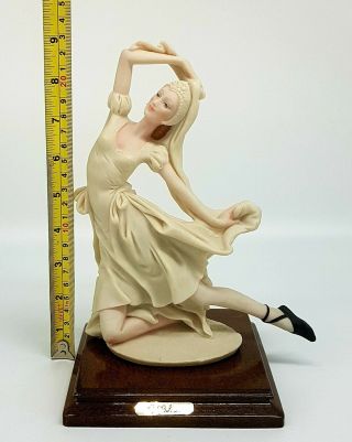 Vintage Large Signed A.  Belcari Capodimonte 1990 Ballet Dancer Figurine Statue