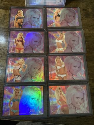 2007 Benchwarmer There’s Something About Mary Insert Full Set 1 - 8 Silver Foil