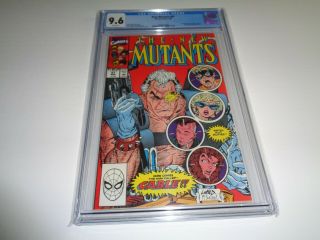 The Mutants 87 Cgc Graded 9.  6 White Pages First Appearance Of Cable