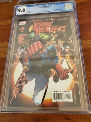 Young Avengers 1 Cgc 9.  6 1st Kate Bishop Iron Lad Hulkling 2005 White Pages