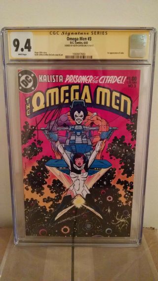 The Omega Men 3 (1st Lobo Appearance) Cgc 9.  4 Autographed By Keith Giffen