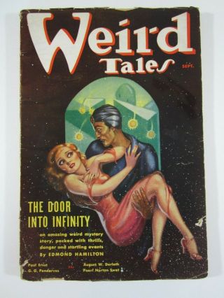 Weird Tales August 1936 Gd/vg Robert E Howard Conan Red Nails Brundage Cover