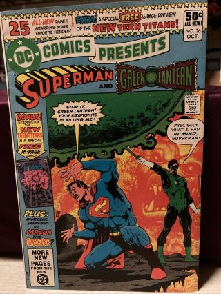 Dc Comics Presents 26 Superman And Green Lantern 1980 Key Issue 26 Key Issue
