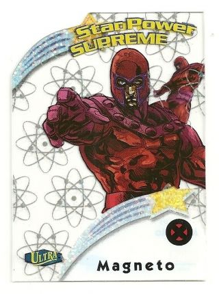 2015 Fleer Marvel Retro 1997 - 98 Fleer Ultra Star Power Supreme 9 Magneto