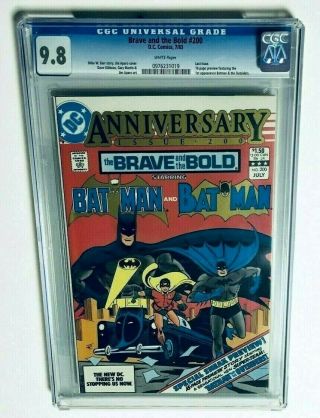 Brave & The Bold 200 Cgc 9.  8 1st App.  Katana & Outsiders Dc Comics 1983 Batman