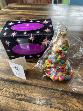 Htf Radko Egg Scramble Easter Ornament Limited Edition Numbered Tag