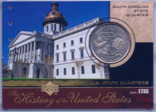 2004 Upper Deck The History Of United States Sq8 South Carolina Quarter Sp Rare