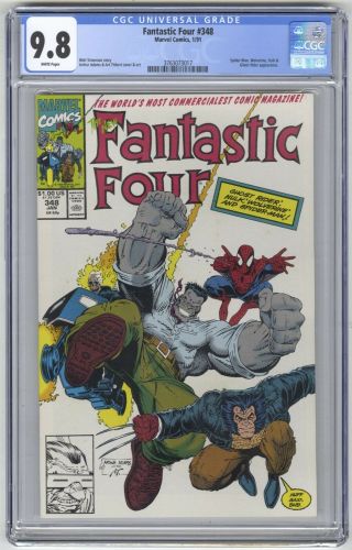 Fantastic Four 348 Cgc 9.  8 Marvel Spider - Man,  Hulk,  Wolverine Cover