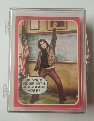 1976 Topps Welcome Back Kotter Complete 53 Card Set Non - Sport John Travolta Tv