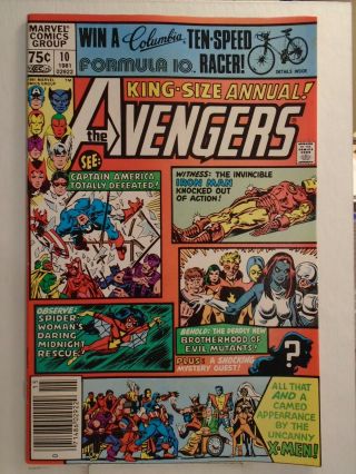 Marvel Avengers Annual 10 (1981) 1st App.  Of Rogue & Madelyne Pryor Newsstand