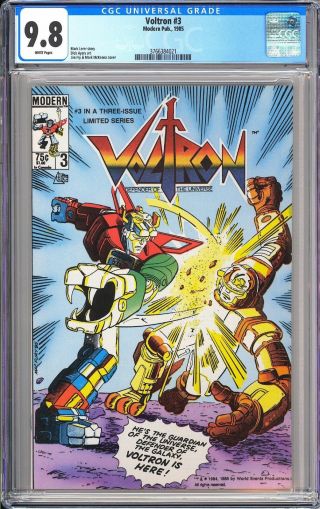 Voltron 3 Cgc 9.  8 Wp 1985 3766382022 Defender Of The Galaxy Tv Series