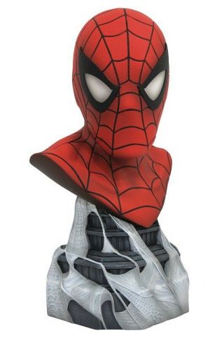 Spider - Man Legends In 3d 1/2 Scale Bust/statue Avengers Nib