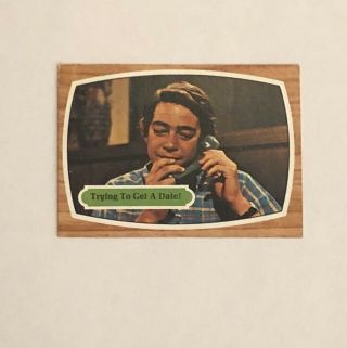 1971 Brady Bunch Topps 42 Ex Trying To Get A Date Puzzle Card
