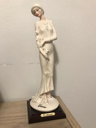 Vintage Porcelain Giuseppe Armani Florence Lady Figurine/made In Italy