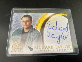 Lord Of The Rings Richard Taylor Autograph Card Return Of The King