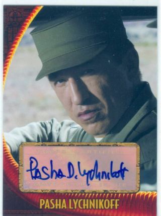 Indiana Jones Kingdom Of The Crystal Skull Autograph Card Pasha Lychnikoff