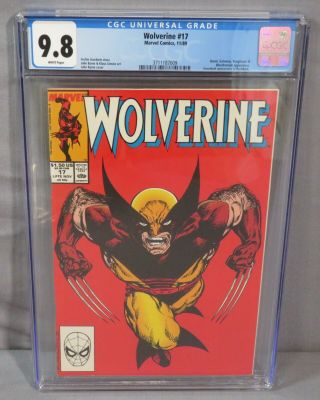 Wolverine 17 (classic John Byrne Cover) Cgc 9.  8 Nm/mt Marvel Comics 1989