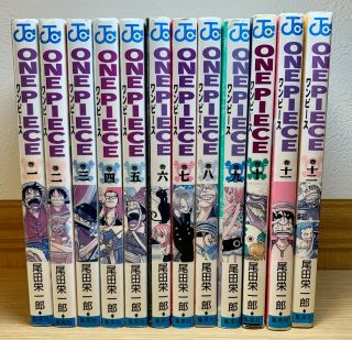 One Piece Manga Vol 1 - 12 East Blue Edition - All 1st Print Series - Rare