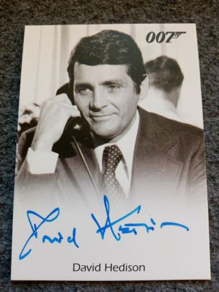 2015 Rittenhouse James Bond Archives David Hedison Autograph