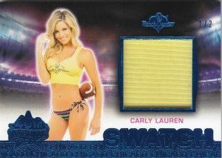 2019 Benchwarmer 40th National Carly Lauren Blue Foil Swatch Card /2
