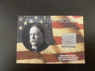 2020 A Word From Potus - William H Taft Historical Relic Card Pa - Wt