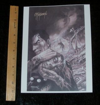 Vintage Miracleman 15 Cover Art Print Signed By John Totleben - Death Scene