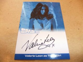 Gerry Anderson Space 1999 Series 3 Valerie Leon Autograph Card S3 - Vl1 Black