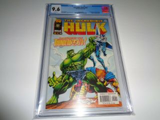 The Incredible Hulk 449 Cgc 9.  6 White Pages (first Appearance Of Thunderbolts)