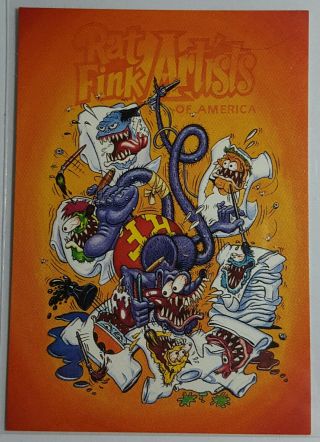 1996 Rat Fink Card Rat Fink Artists By Ed " Big Daddy " Roth