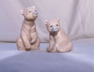 Lladro Cub Polar Bear Figurines