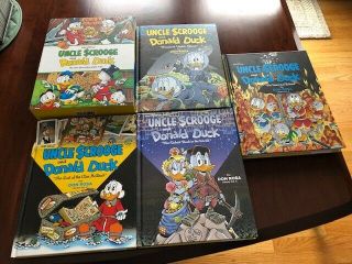 The Don Rosa Library Vols.  1 & 2 Box Set Uncle Scrooge Donald Duck Hardcover,