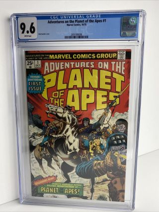 Marvel Adventures On The Planet Of The Apes 1 First Issue 1975 Cgc 9.  6 White Pg