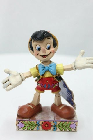 Jim Shore Pinocchio Got No Strings Disney Traditions 4045249 Figurine W/tags