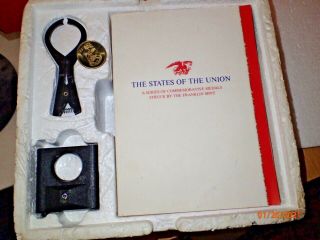 1969 1st Edition Franklin Sterling Silver States of the Union Coins Set 2