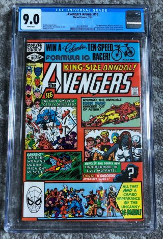 Avengers Annual 10,  Cgc 9.  0,  1st App Of Rogue & Madelyn Pryor Vf/nm Marvel 1981