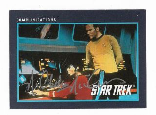 1991 Impel Star Trek Card 87 Nichelle Nichols Autographed Signed