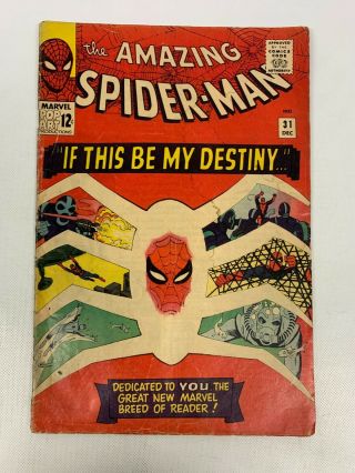 Marvel Comic 1965 The Spider - Man 31 1st Gwen Stacy