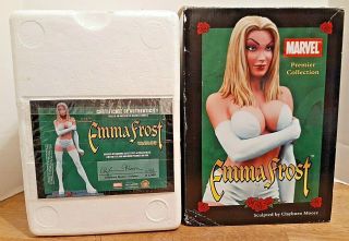 MARVEL PREMIER EMMA FROST STATUE BY C S MOORE. 2