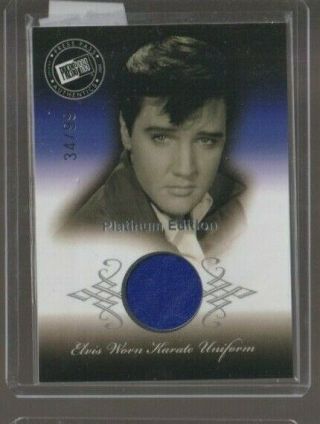 2007 Press Pass Platinum Elvis Presley Relic Memorabilia Karate Uniform /99