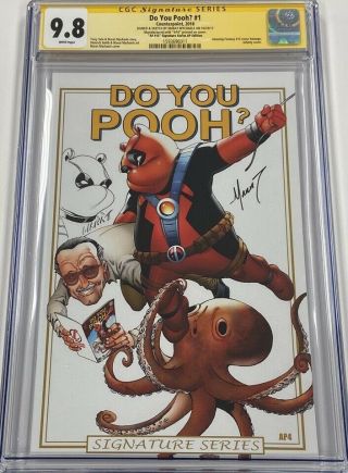 Do You Pooh 1 Stan Lee Cover Ap4 Signed & Sketched Marat Mychaels Cgc 9.  8 Ss